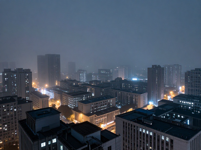 轻雾氛围下的城市夜景摄影,楼顶机位绝美机位推荐