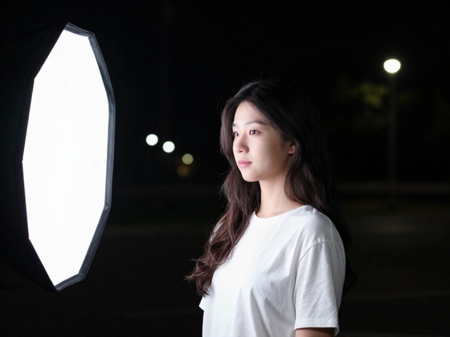 夜景人像怎么拍？反光板，闪光灯高速同步，轻松掌握完美参数