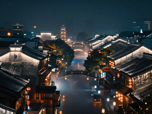 国风夜景醉人,诗意朦胧中邂逅城市夜游新体验