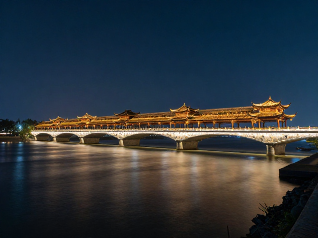 路桥夜景怎么拍?古桥灯光慢门长曝光技巧,出片绝美