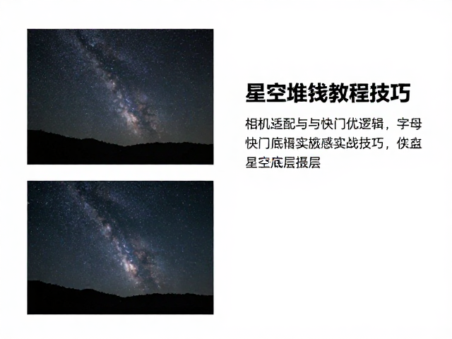 星空堆栈教程,相机适配与快门优先S档实战技巧