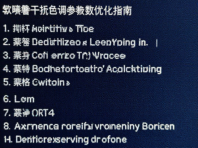色调参数优化的算法逻辑与执行策略