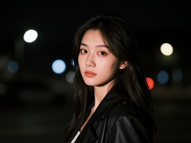 夜景人像参数设置，巧用点光源点缀高光，打造背景虚化层次感