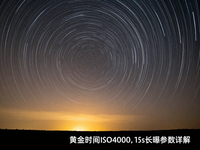 星空星轨怎么拍?黄金时刻ISO4000,15s长曝参数详解