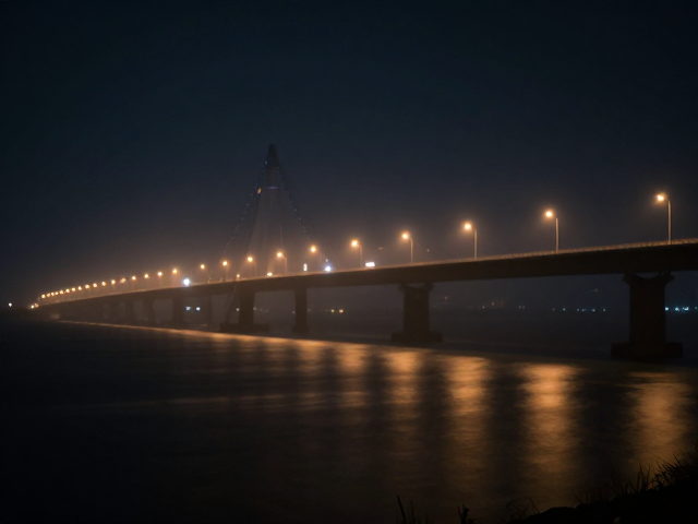 手动对焦拍朦胧夜景,夜晚桥梁灯影绝美构图技巧