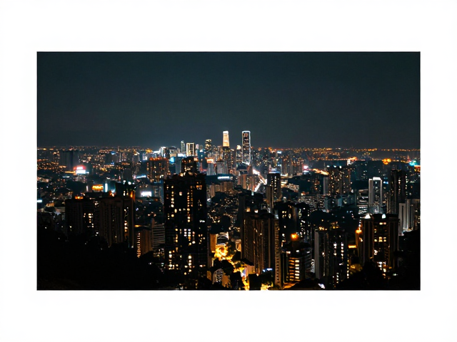 城市夜景拍摄，全景把控与灯光曝光平衡，35mm焦段视角练习指南