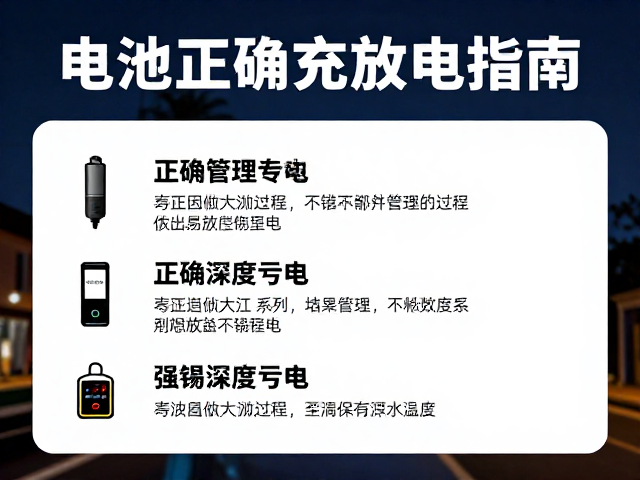 科学管理放电过程防止深度亏电