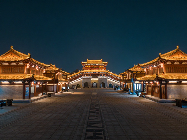 国风夜景怎么拍?广角镜头,古风调色,打造绝美大片