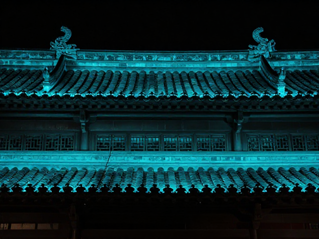 青黛瓦影映飞檐,古风夜景绝美打卡地,随手拍都是大片