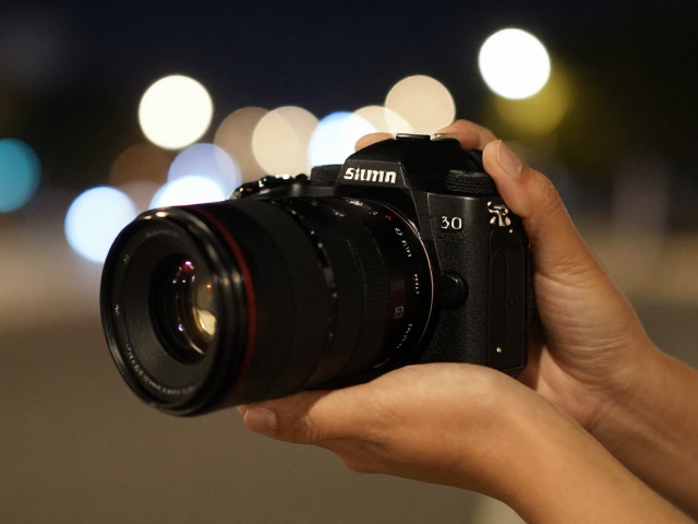 50mm定焦拍夜景,圆形光斑下的半身特写教程,新手必看!