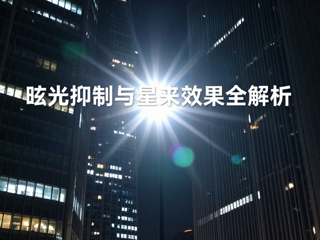 商业楼宇夜拍技巧，眩光抑制与星芒效果全解析