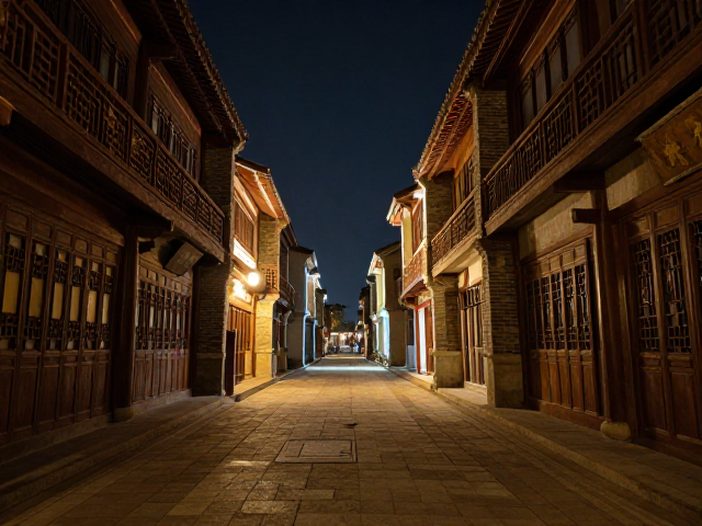 古街巷夜景长街纵深机位,建筑机位打卡指南与摄影攻略