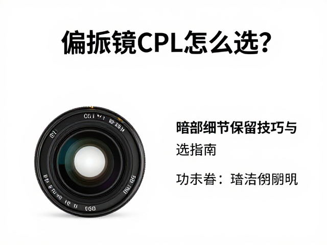 选购CPL的关键光学指标