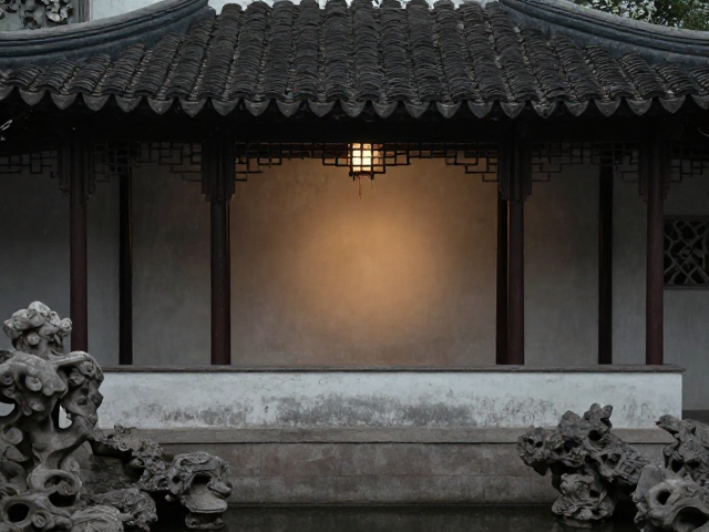 低饱和古风怎么拍？古典园林灯光机位与取景攻略