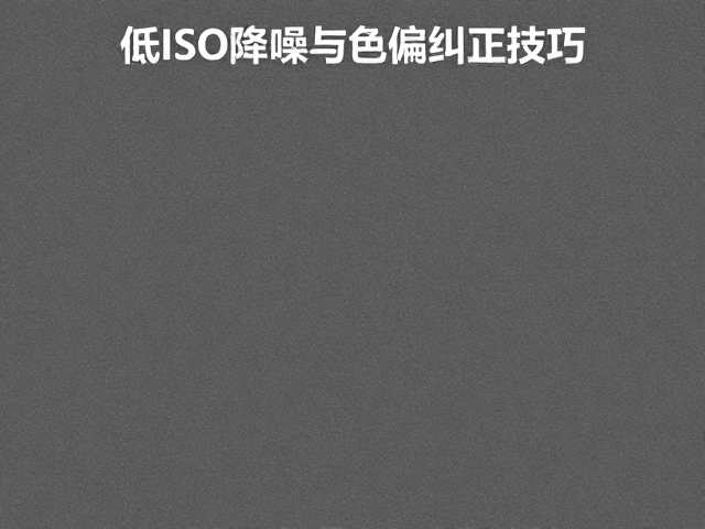 室内实操,低ISO降噪与色偏纠正技巧,提升画质