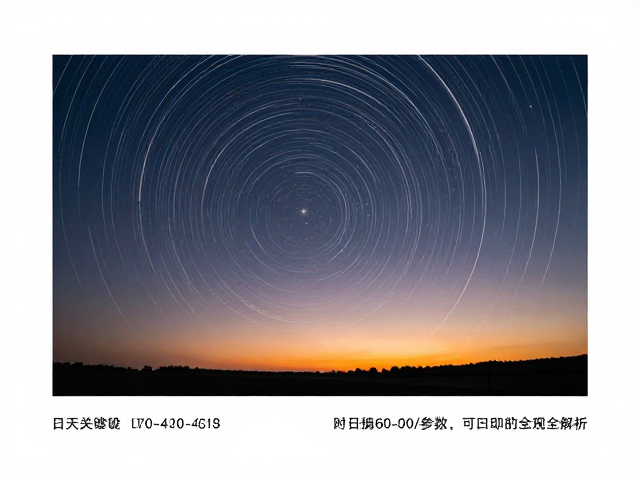 黄金时刻的核心参数设置