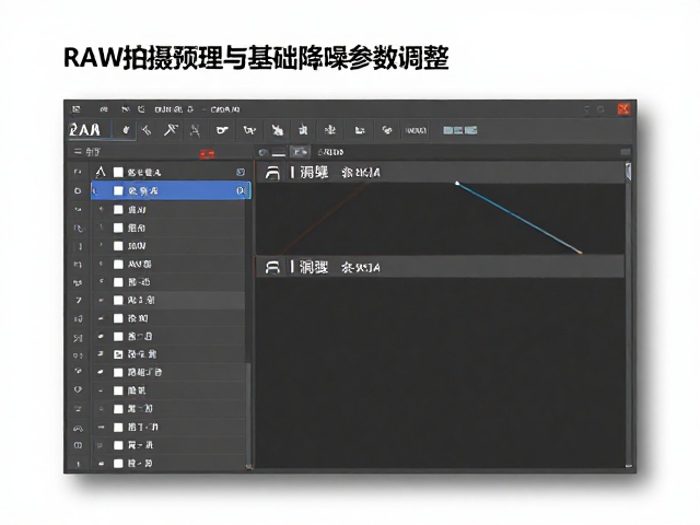 RAW预处理与基础降噪参数调整