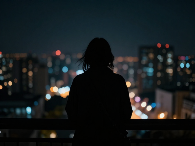 孤独城市夜景人像,背影剪影拍摄技巧与氛围感构图指南
