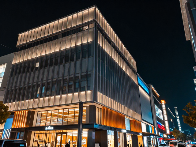 商圈夜景拍摄，色彩分离调色技巧，锁定建筑边缘细节