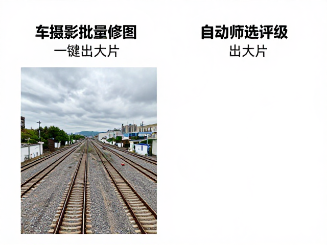 车轨摄影批量修图，自动筛选评级，一键出大片