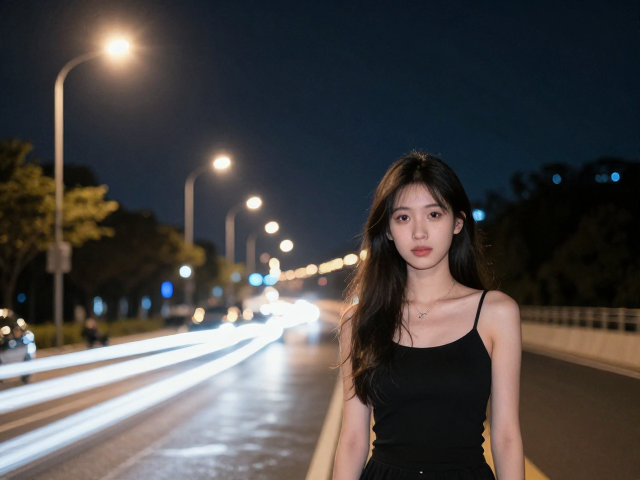 人像机位,车流光轨,路灯灯柱下的绝美夜景拍摄指南