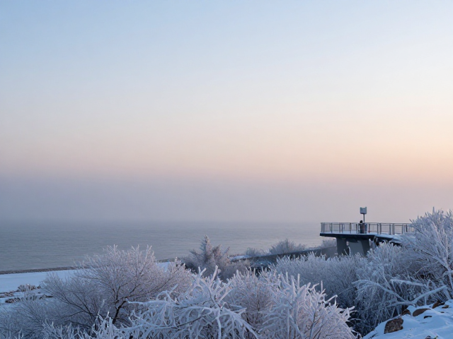 临海机位冬拍，GND渐变镜平衡曝光，定格雾凇雪景绝美大片