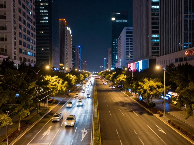城市灯光机位怎么选?避开机动车道,打造景观道路照明安全打卡点