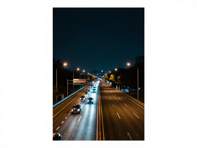 滨江道路夜景拍摄，全画幅相机如何捕捉城市车流光影？