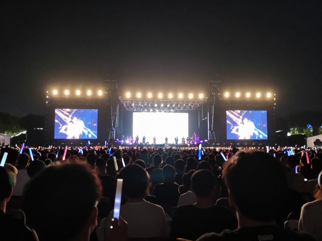 远景夜景演唱会现场拍摄指南，混合变焦如何定格高光时刻