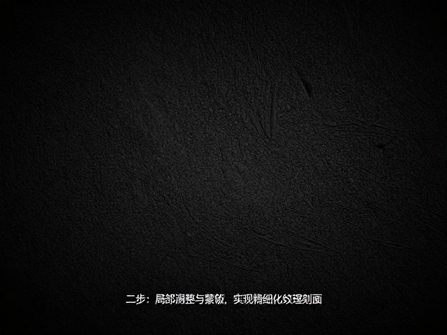 第二步:运用局部调整与蒙版,实现精细化纹理刻画