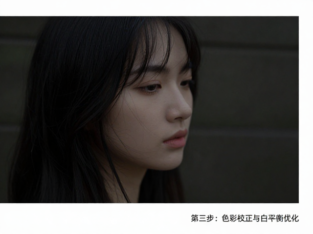第三步:色彩校正与白平衡优化,消除暗部灰浊感