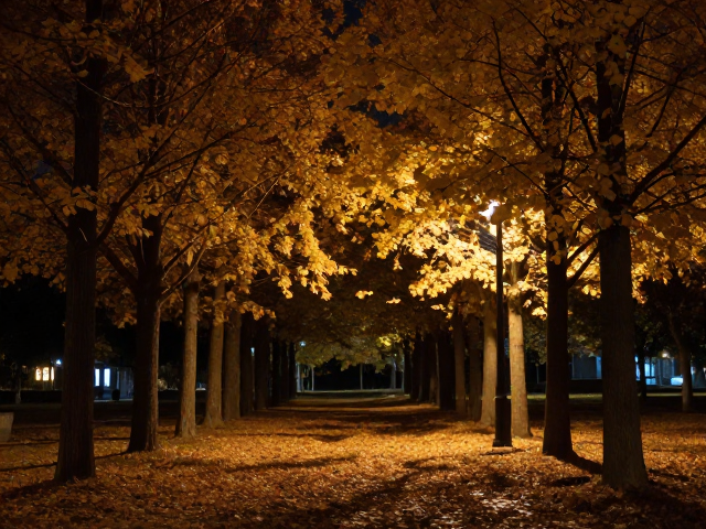 秋季夜景氛围感调色,画面调节与色调优化指南