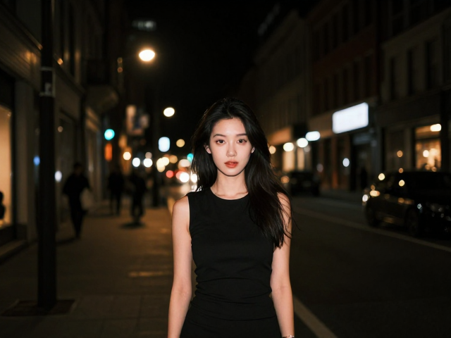 城市旅游摄影,暗光下如何拍出人物不偏离中心的构图?