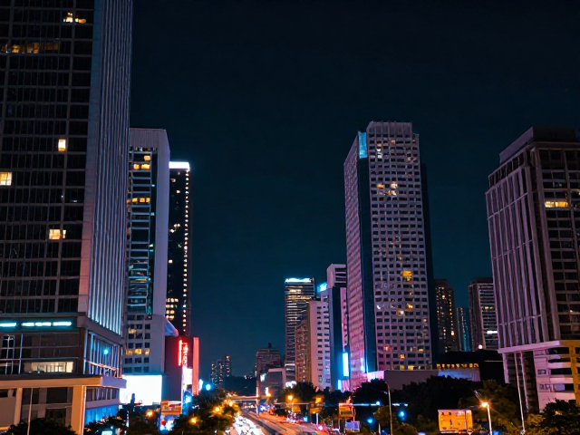 都市夜景霓虹色增强与HDR合成教程,打造电影级视觉大片