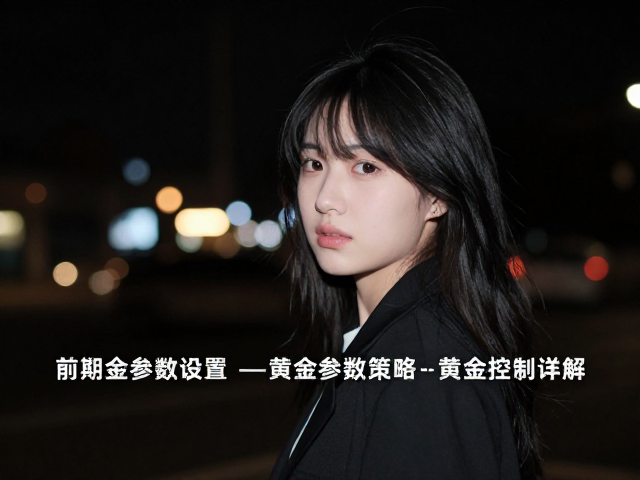 前期黄金参数设置与曝光控制策略