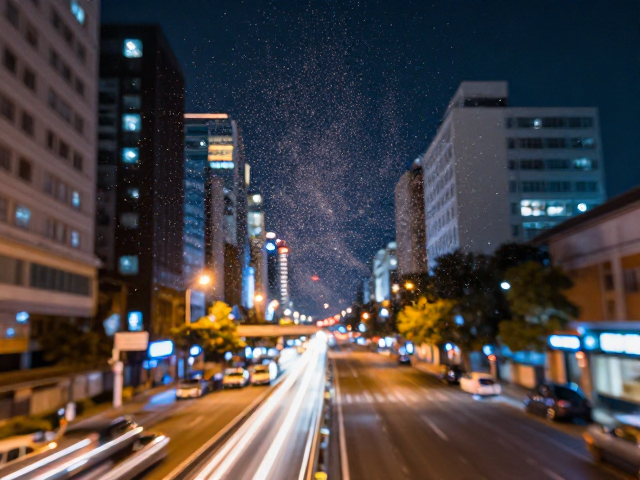 都市纪实风延时摄影，如何拍出梦幻星光点状效果？