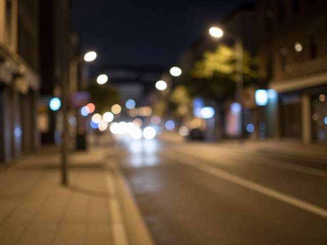 慢门,大光圈定焦夜景,利用引导线构图拍出极致虚化