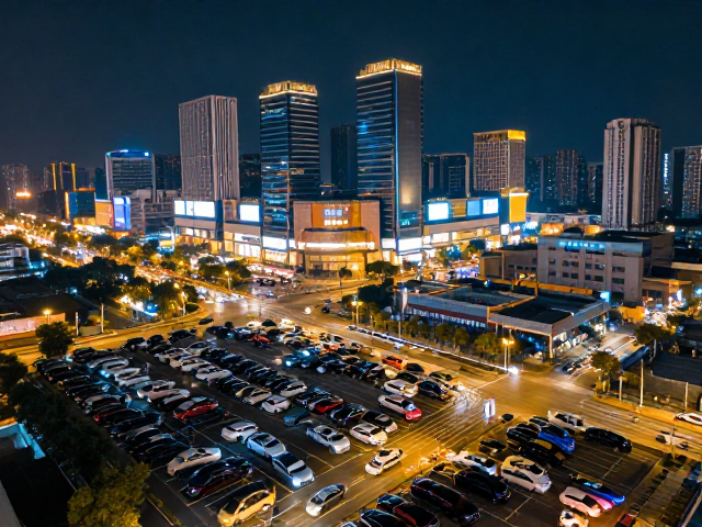 商业综合体车流机位拍摄,堆栈合成打造流光溢彩夜景大片