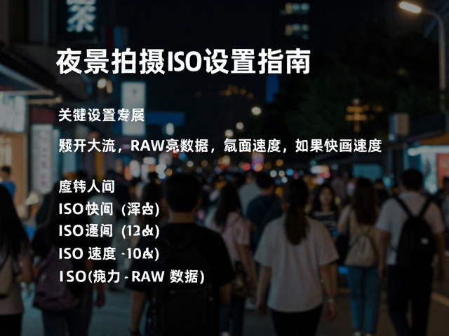 人流场景中快门速度与ISO的博弈
