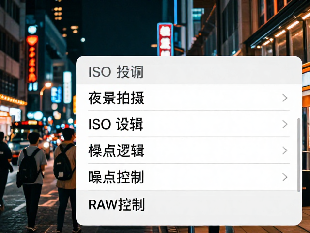 夜景拍摄ISO设置指南,应对人流与RAW数据的关键