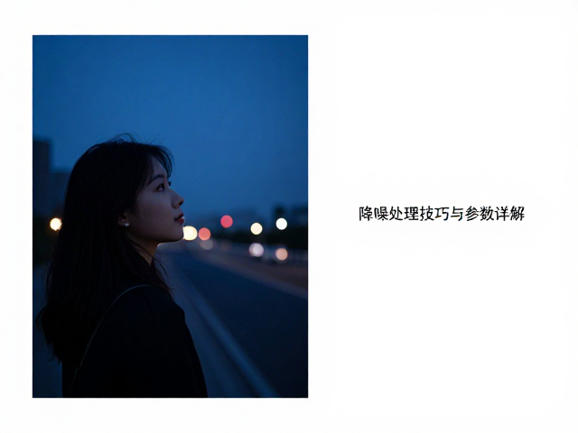 蓝调时刻室外夜景拍摄，降噪处理技巧与参数详解