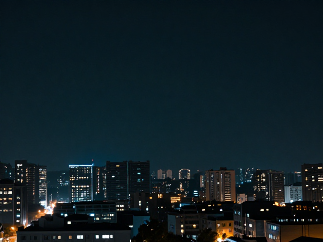 城市宣传视觉,简约夜景下的静谧夜色,定格都市最美瞬间