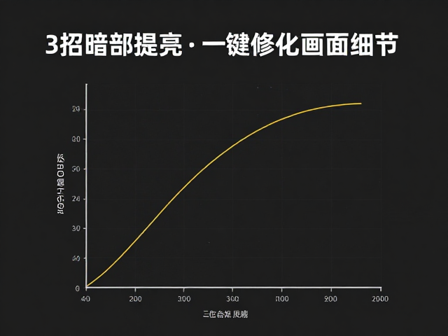 低ISO画质太暗?3招暗部提亮,一键优化画面细节