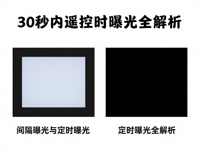 30秒内遥控拍摄技巧,间隔曝光控制与定时曝光全解析