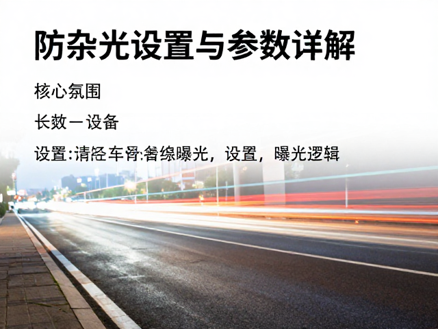 核心参数设置与曝光逻辑