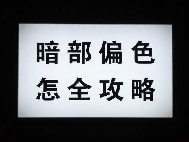 暗部偏色怎么调?高光灯牌控制与画质优化全攻略