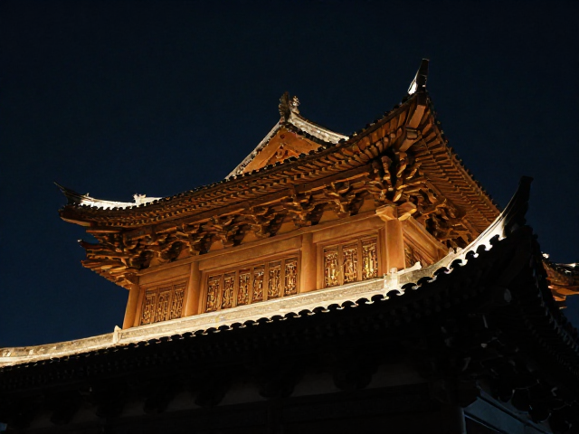 古风建筑夜景机位推荐,明暗对比光拍出绝美意境