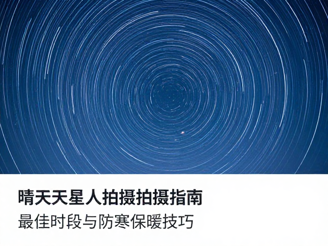 晴天星轨拍摄指南,最佳时段与防寒保暖技巧