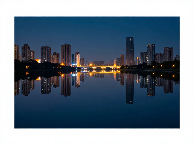 倒影夜景网站视觉封面,打造极致对称美感的设计指南