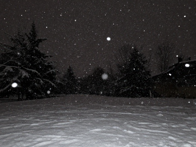 雪天夜景拍摄技巧,高感光度下雪花凝固的艺术